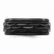 Black Zirconium Polished and D/C 8mm Band