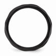 Black Zirconium Polished and Hammered 7mm Band