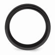 Black Zirconium Polished with Brushed Center Beveled Edge 9mm Band