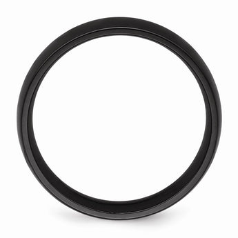 Black Zirconium Polished 6mm Band