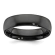 Black Zirconium Polished 6mm Band
