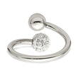 Stainless Steel Polished With Preciosa Crystal Ring - Birthstone Company