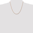 14K Rose Gold 16 inch 1.75mm Diamond-cut Rope with Lobster Clasp Chain