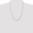 14K Rose Gold 16 inch 1.75mm Diamond-cut Rope with Lobster Clasp Chain
