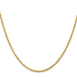 Sophia Jewelers 14K Gold 16 Diamond-Cut Rope Chain Necklace - 28