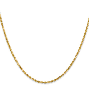 Sophia Jewelers 14K Gold 16 Diamond-Cut Rope Chain Necklace - 28