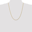 Sophia Jewelers 14K Gold 16 Diamond-Cut Rope Chain Necklace - 28