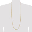 Sophia Jewelers 14K Gold 16 Diamond-Cut Rope Chain Necklace - 28