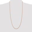 14K Rose Gold 16 inch 2mm Diamond-cut Rope with Lobster Clasp Chain