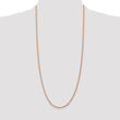 14K Rose Gold 18 inch 2.25mm Diamond-cut Rope with Lobster Clasp Chain