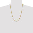 14k 3.3mm Regular Rope Chain