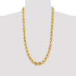 14K 20 inch 12mm Diamond-cut Rope with Fancy Lobster Clasp Chain