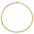 14K 4mm Domed Omega Necklace