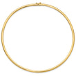 14K 4mm Domed Omega Necklace