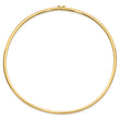 14K 4mm Domed Omega Necklace