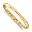 14K 6mm Domed 7in. Omega Bracelet