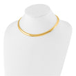 14K 8mm Lightweight Domed Omega Necklace