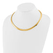 14K 8mm Lightweight Domed Omega Necklace