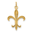 10k Hollow Fleur De Lis Charm Metal Mold
