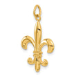 10k Solid Fleur de Lis 3-D Charm