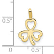 10k Heart Clover Charm