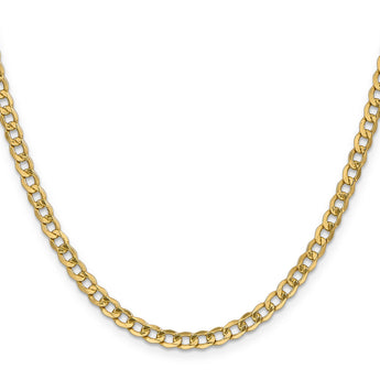 10k 4.3mm Semi-Solid Curb Link Chain