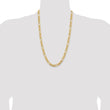 10K 8.5mm Semi-Solid Figaro Chain