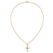 10k & 14k Gold Filled w/ 12k Accents Cross Necklace 18 in - Birthstone Company