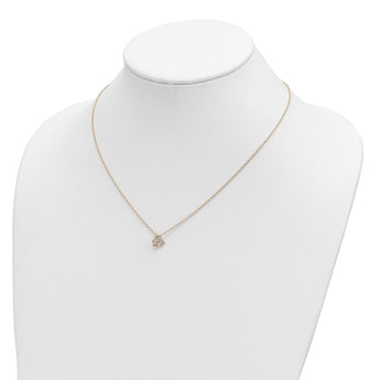 10K Tri-color w/12K Accents Diamond Black Hills Gold Necklace