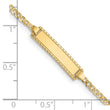 10k Flat Curb Link ID Bracelet