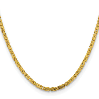 10K 3.25mm Byzantine Chain