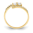 10K CZ Fancy Ring