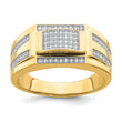 10K Men's CZ Signet Ring