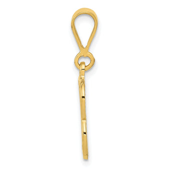 10k Initial B Pendant
