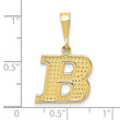 10k Initial B Pendant