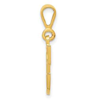 10k Initial C Pendant