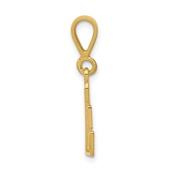 10KY Initial E Pendant - Birthstone Company