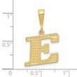 10KY Initial E Pendant