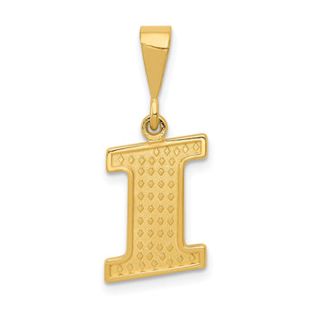 10KY Initial I Pendant - Birthstone Company