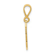 10KY Initial J Pendant