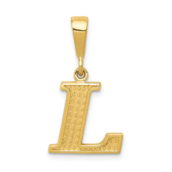 10KY Initial L Pendant - Birthstone Company