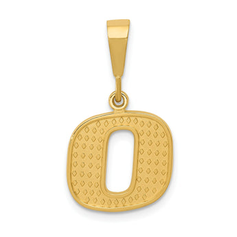 10KY Initial O Pendant - Birthstone Company