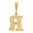 10KY Initial R Pendant