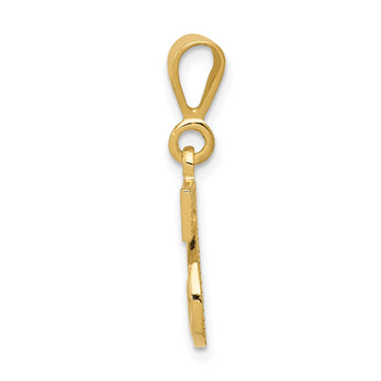 10KY Initial S Pendant - Birthstone Company