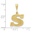 10KY Initial S Pendant