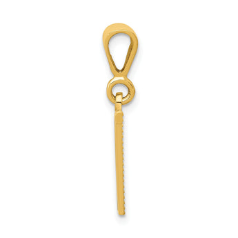 10KY Initial V Pendant - Birthstone Company