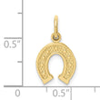10k Horseshoe Charm