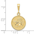 10k Polished & Satin Raphael Angel Pendant