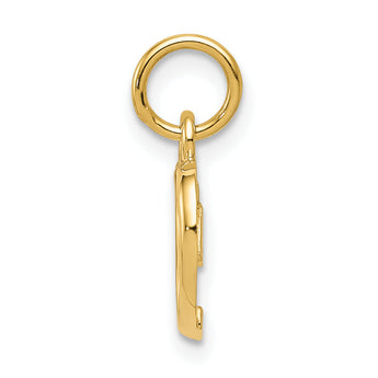 10K Polished Heart Pendant