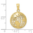 10k Polished Globe Pendant